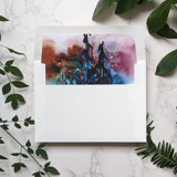 Gentle Night Watercolor Envelope Liner | Set of 10 Envelope Liners