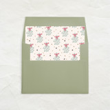 A7 Envelope Liners Square Flap // Mistletoe (Set of 25) Envelope Liners