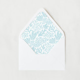 Light Blue Coral Reef Liner | Set of 25 Euro Envelope Liners Envelope Liners