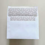 A7 Straight Flap Envelope Liners | Isabella in Dove Gray | Pack of 10 Envelope Liners