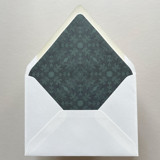 A7 Envelope Liners Isabella in Deep Green for Euro Flap Envelopes | Pack of 10 Envelope Liners