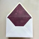 A7 Envelope Liners Fresco Texture in Burgundy Red for Euro Flap Envelopes | Pack of 10 Envelope Liners