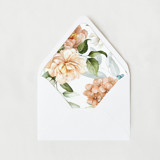 Blush and Peach Floral | Set of 25 Euro Envelope Liners Envelope Liners