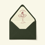 Let’s Celebrate Couple Cocktail Envelope Liner | Set of 10 Envelope Liners