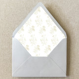Ivory Cream Vintage Toile Envelope Liner | Set of 10 | For 5x7” Invitations Envelope Liners