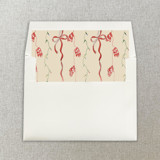 Merry Christmas Stripes Square Envelope Liner | Set of 10 Envelope Liners