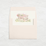 A7 Watercolor Envelope Liners Square Flap // Flower Cart (Set of 25) Envelope Liners