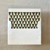 Christmas Cookies Envelope Liner in Green for A7 Envelopes (10 Pack) Envelope Liners