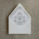 Venetian floral oyster liner for A7 euro flap envelope | pack of 10 Envelope Liners