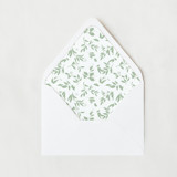 Floral Sage Liner | Set of 25 Euro Envelope Liners Envelope Liners