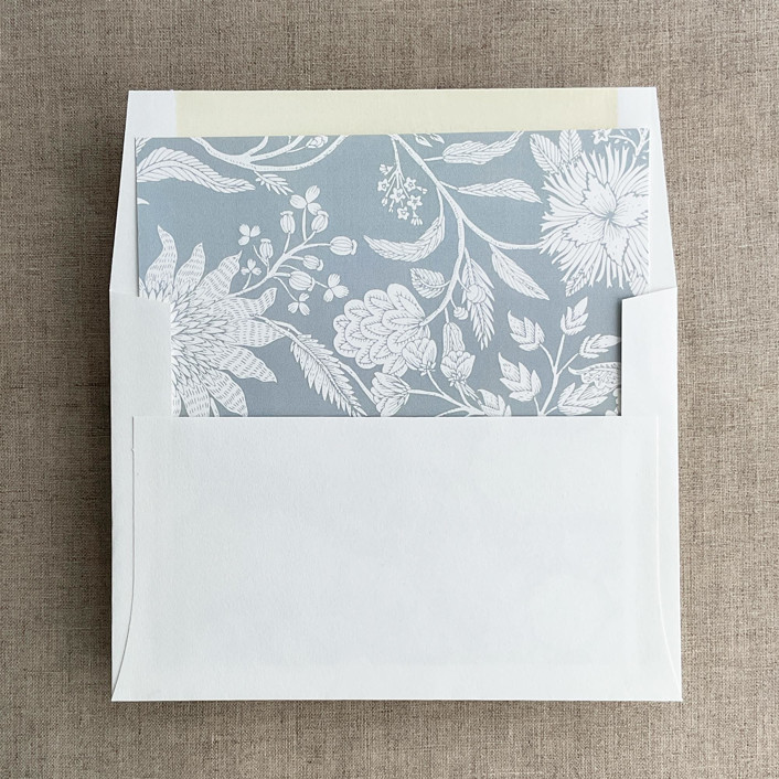Breezy botanical garden envelope liner for A7 square flap envelope pack of 10 Envelope Liners