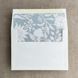 Breezy botanical garden envelope liner for A7 square flap envelope | pack of 10 Envelope Liners