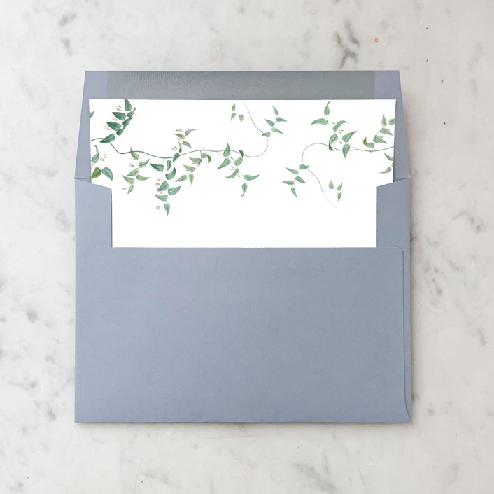 A7 Envelope Liners Greenery Vines Square Flap (set of 10) Envelope Liners by Design by Laney