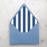 A7 Envelope Liners Navy Blue Nautical Stripes (set of 10) Envelope Liners