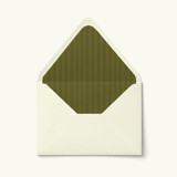 Olive Tonal Stripe Envelope Liner | Set of 10 Envelope Liners