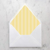 A7 Envelope Liners Yellow Stripes Flap (set of 10)