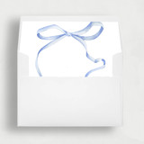 Dainty Blue Bow Liner | Set of 25 Square Envelope Liners Envelope Liners