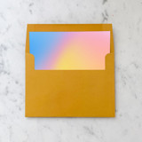 A7 Envelope Liners Rainbow Holographic Square Flap (set of 10) Envelope Liners