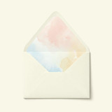 Pastel Watercolor Wash Envelope Liner | Set of 10 Envelope Liners
