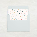 A7 Envelope Liners Square Flap // Holiday Polka Dots (Set of 25) Envelope Liners