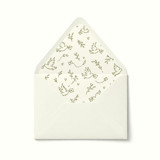 Hand Drawn Dove Messenger Envelope Liner | Set of 10 Envelope Liners