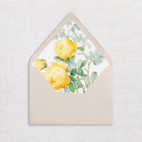 Yellow Floral Envelope Liners, Pack of 25 Envelope Liners