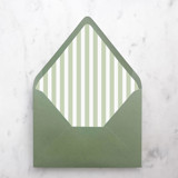 A7 Envelope Liners Sage Thin Stripes (set of 10) Envelope Liners