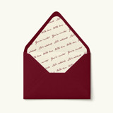 Love Notes Script Envelope Liner | Set of 10 Envelope Liners