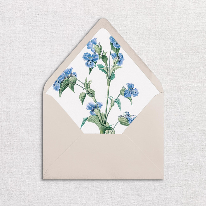 Blue Floral Envelope Liner, Pack of 25 Envelope Liners by Studio
