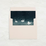 A7 Fine Art Envelope Liners Square Flap // Swans (Set of 25) Envelope Liners