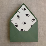 Congrats graduation envelope liner for A7 euro flap envelope | pack of 10 Envelope Liners