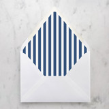 A7 Envelope Liners Navy Blue Thin Stripes (set of 10) Envelope Liners