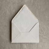 grace floral white vellum liner for A7 euro flap envelope | pack of 10 Envelope Liners