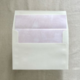 A7 Envelope Liners Fresco Texture in Palest Pink for Square Flap envelopes | Pack of 10 Envelope Liners