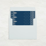 A7 Envelope Liners Square Flap // Blue Knit Sweater (Set of 25) Envelope Liners