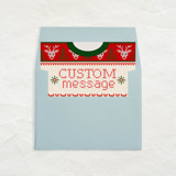 Custom A7 Envelope Liners Square Flap // Ugly Sweater (Set of 100) Envelope Liners