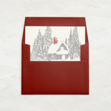 A7 Envelope Liners Square Flap // Santa Claus in the Forest (Set of 25) Envelope Liners