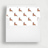Reindeer Revelry: Enchanting Christmas Envelope Liners | Set of 25 Envelope Liners