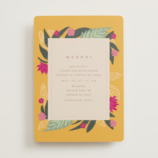 Phool Bahar Mehndi Invitations
