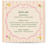 Garden preppy suite Menus