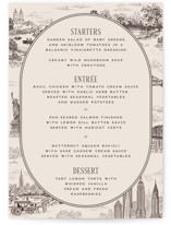 New York Toile Menus