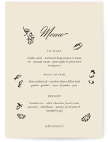 Whimsical Watercolour Menus
