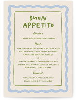 Italian Whimsy Menus
