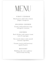 Bold Elegance Menus
