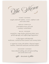 Vintage Romance Menus