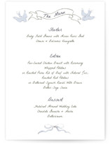 Birds of Paradise Menus