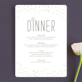 Rustic Sparkle Menus
