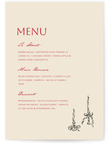 Scalloped Candlesticks Menus