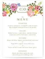 Garland Monogram Menus