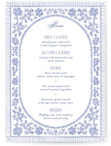 Embroidered Menus